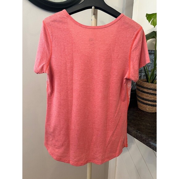 The North Face Women Sz S FlashDry Shirt Short Sleeve Diamond Lightweight Active - Picture 2 of 9